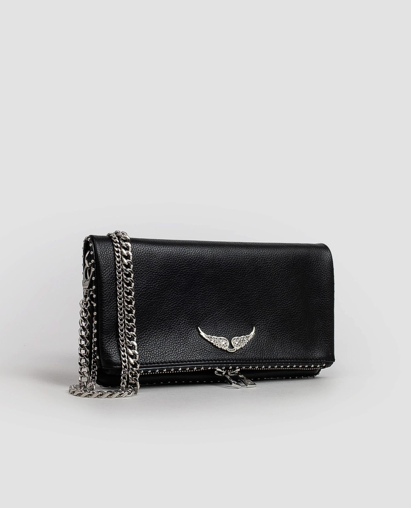 Bolso Zadig & Voltaire Rock Grained Leather + Studs LWBA00002 NOIR 001 ZADIG & VOLTAIRE