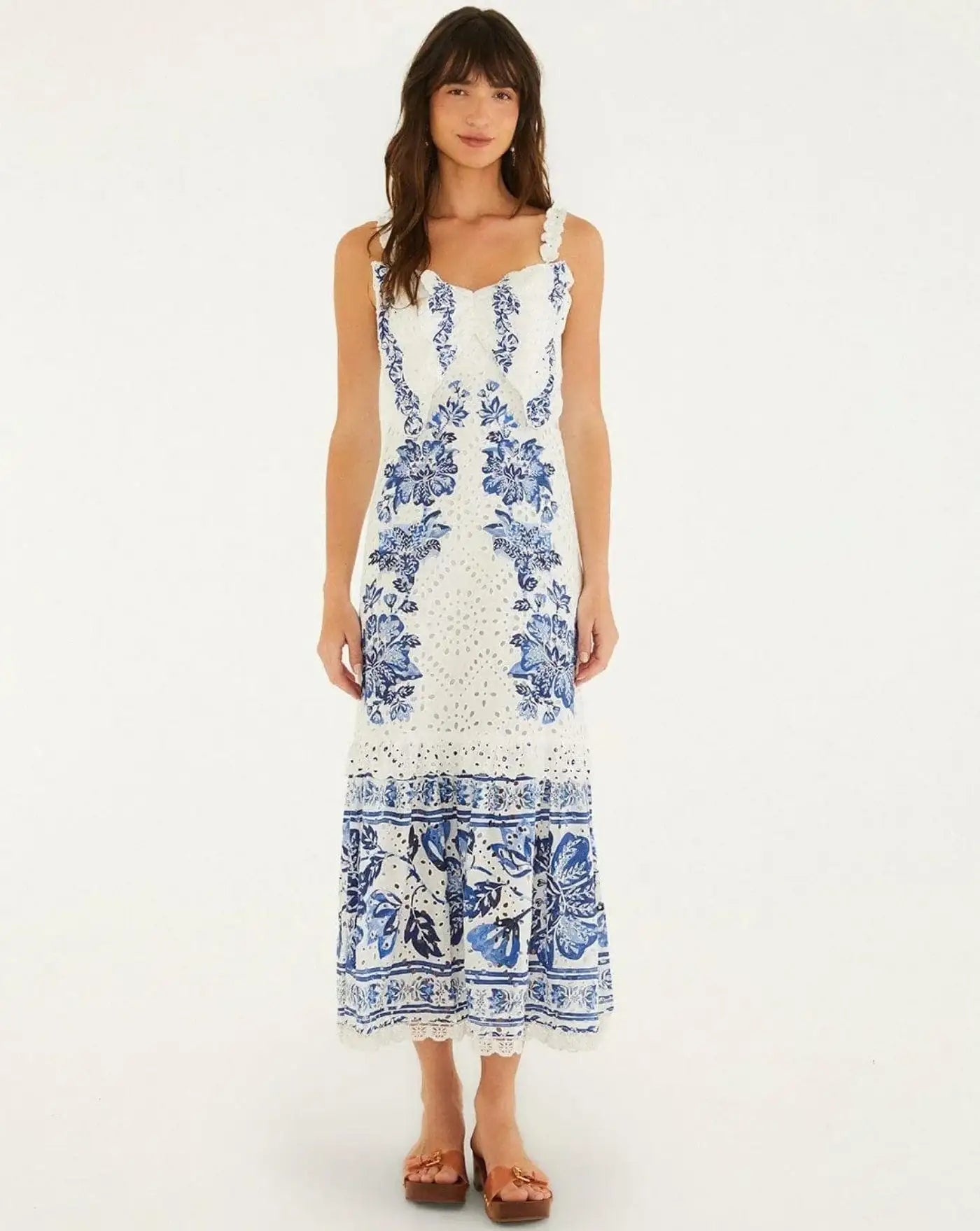 Vestido Farm Rio Beautiful Nature Off-white 355530 OFF WHITE FARM RIO