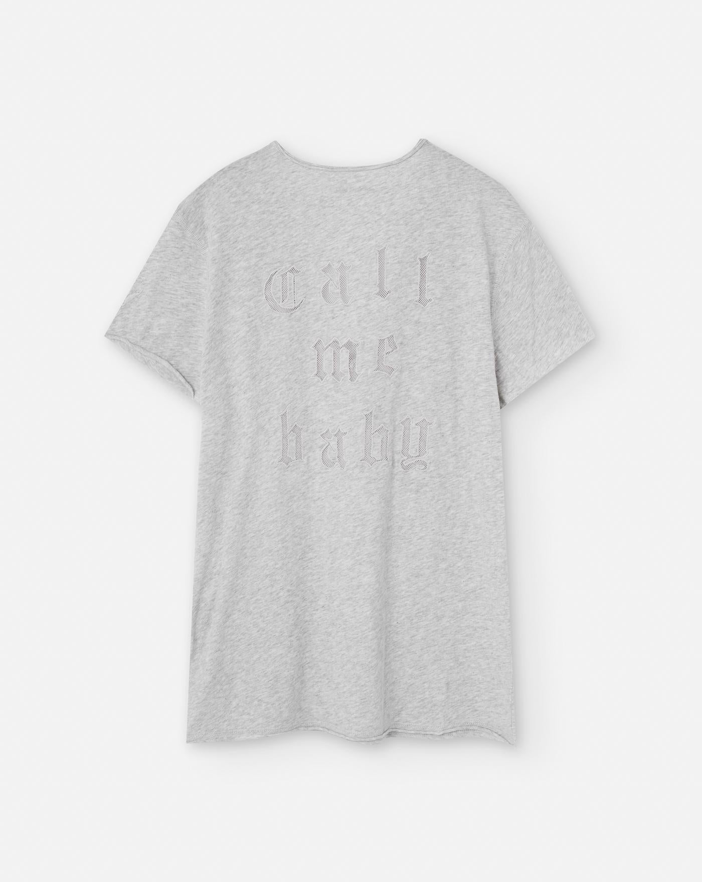 Camiseta Zadig & Voltaire Story Cl Fishnet Call me Baby JWTS02680 GRIS ZADIG & VOLTAIRE