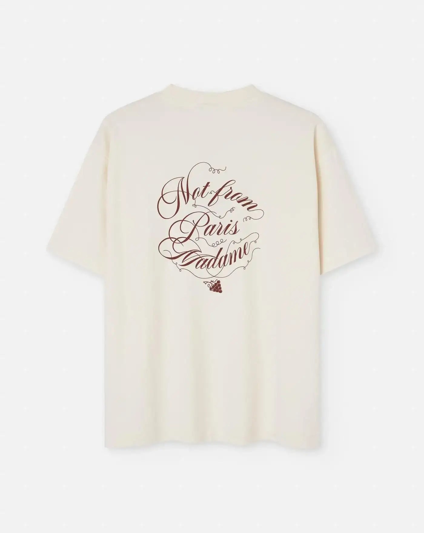 Camiseta Drole de Monsieur Le T-Shirt Slogan Vignes TS226 CO002 CM CREAM DROLE DE MONSIEUR