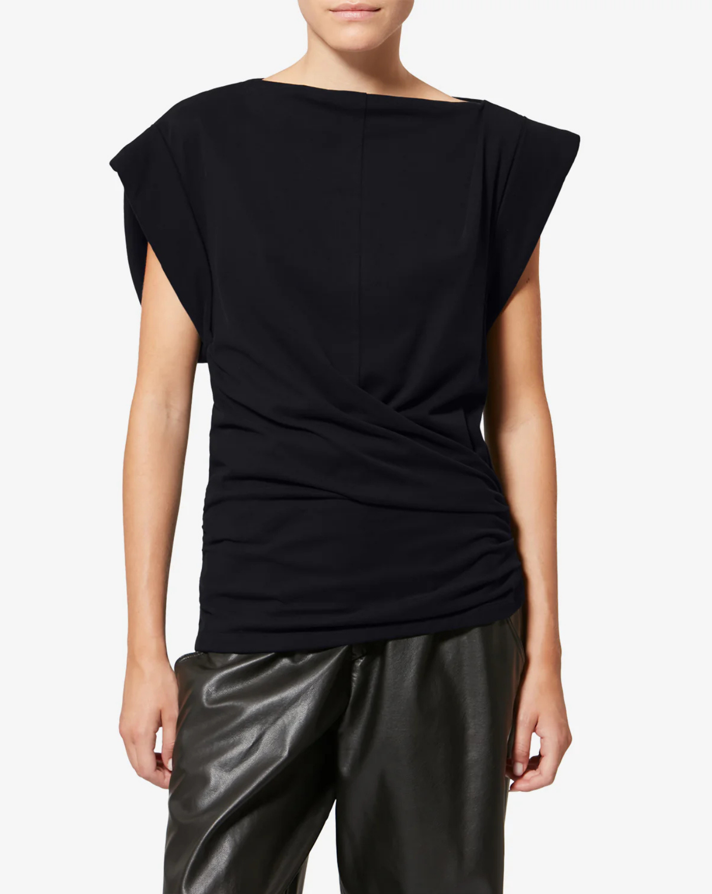 Top Isabel Marant Maisan Tee TS0207FA A1N41I01BK ISABEL MARANT