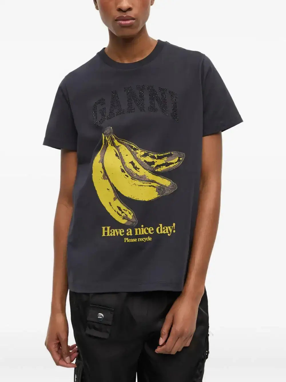 Camiseta Ganni Banana T4238 252 GANNI