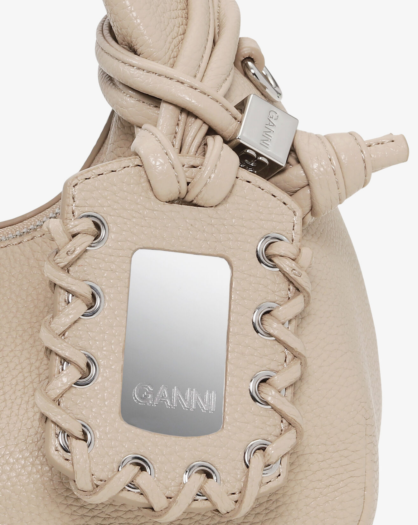 Bolso Ganni Hobo Grained A6978 686 GANNI