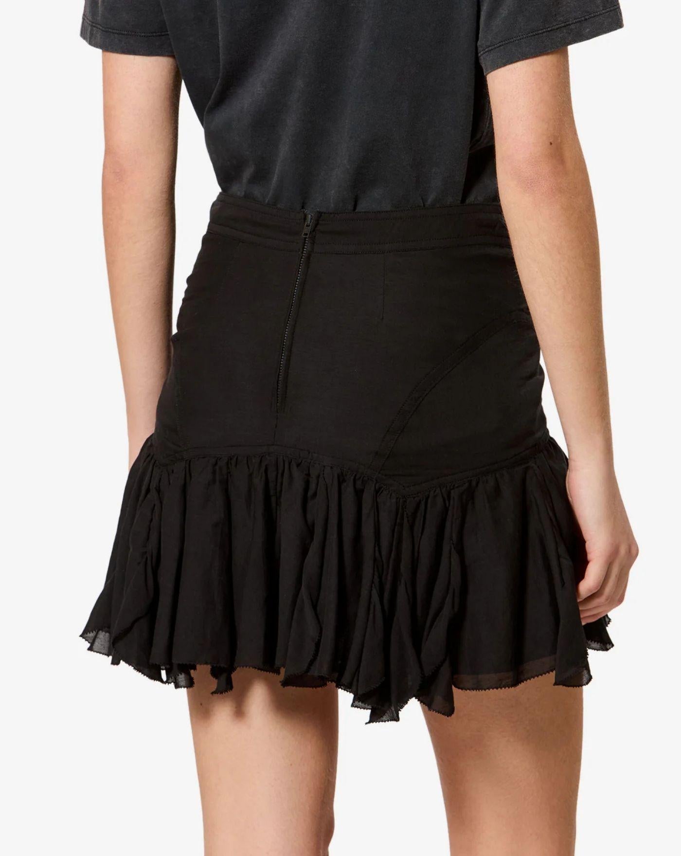 Falda Isabel Marant Daneen<BR/> JU0512FB B3J04E01BK ISABEL MARANT