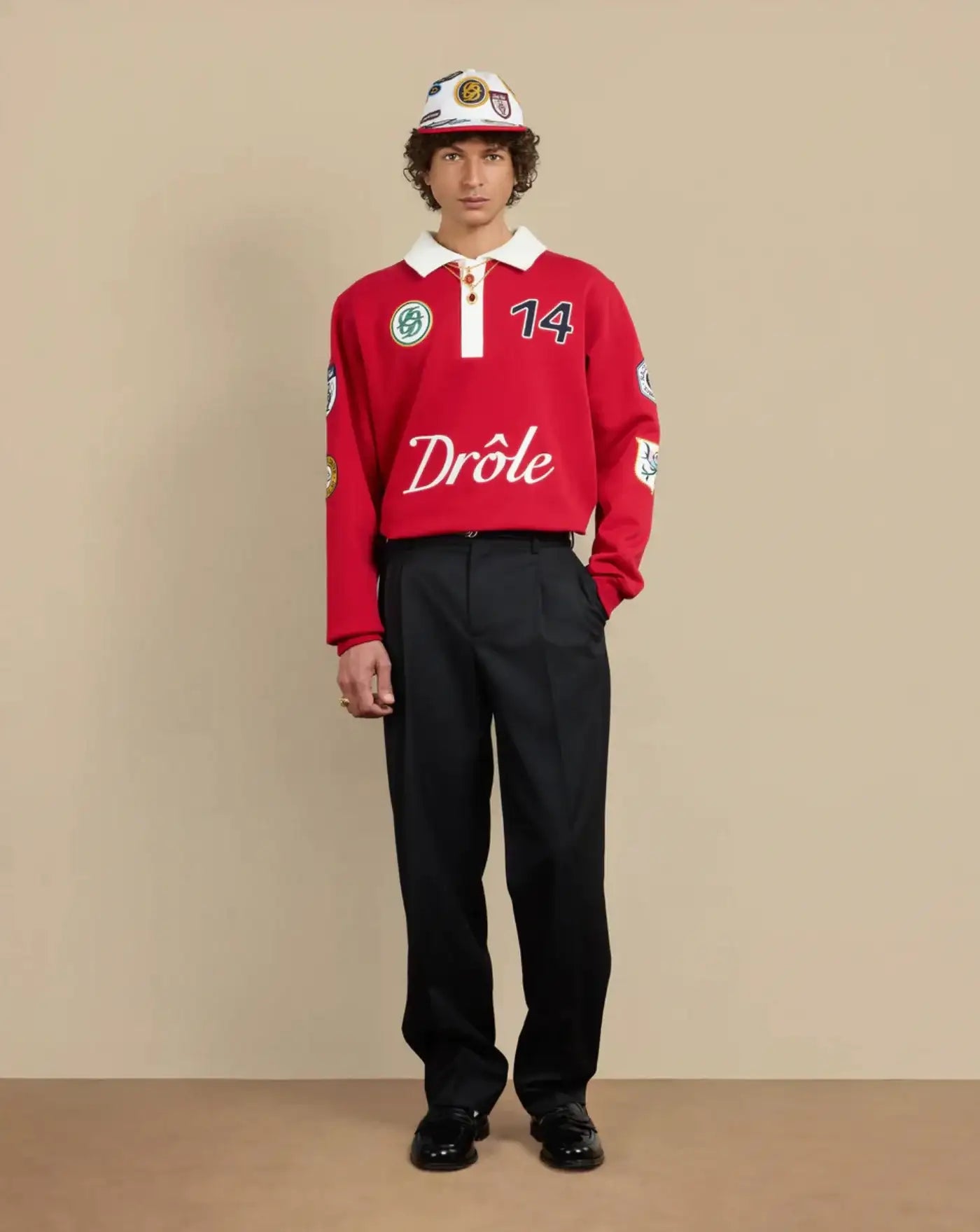 Polo Drole de Monsieur Le Polo Racing PL158 CO127 RD DROLE DE MONSIEUR