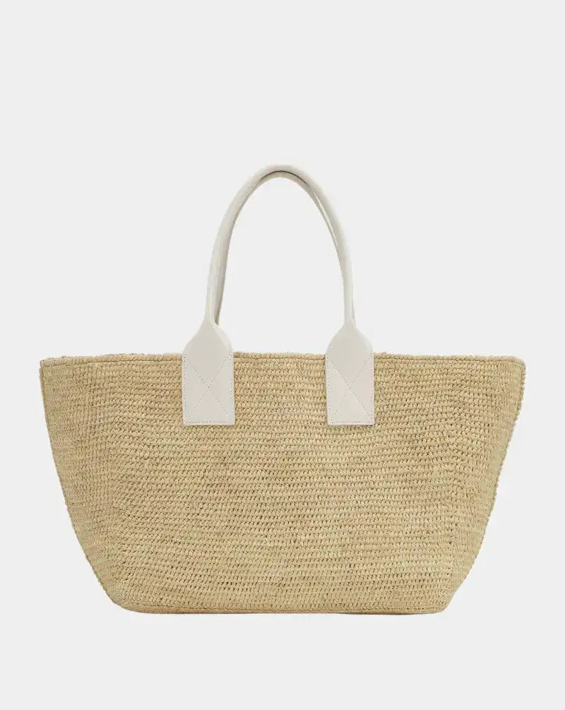 Bolso Ganni Easy Shopper Medium Raffia A6824 135 GANNI