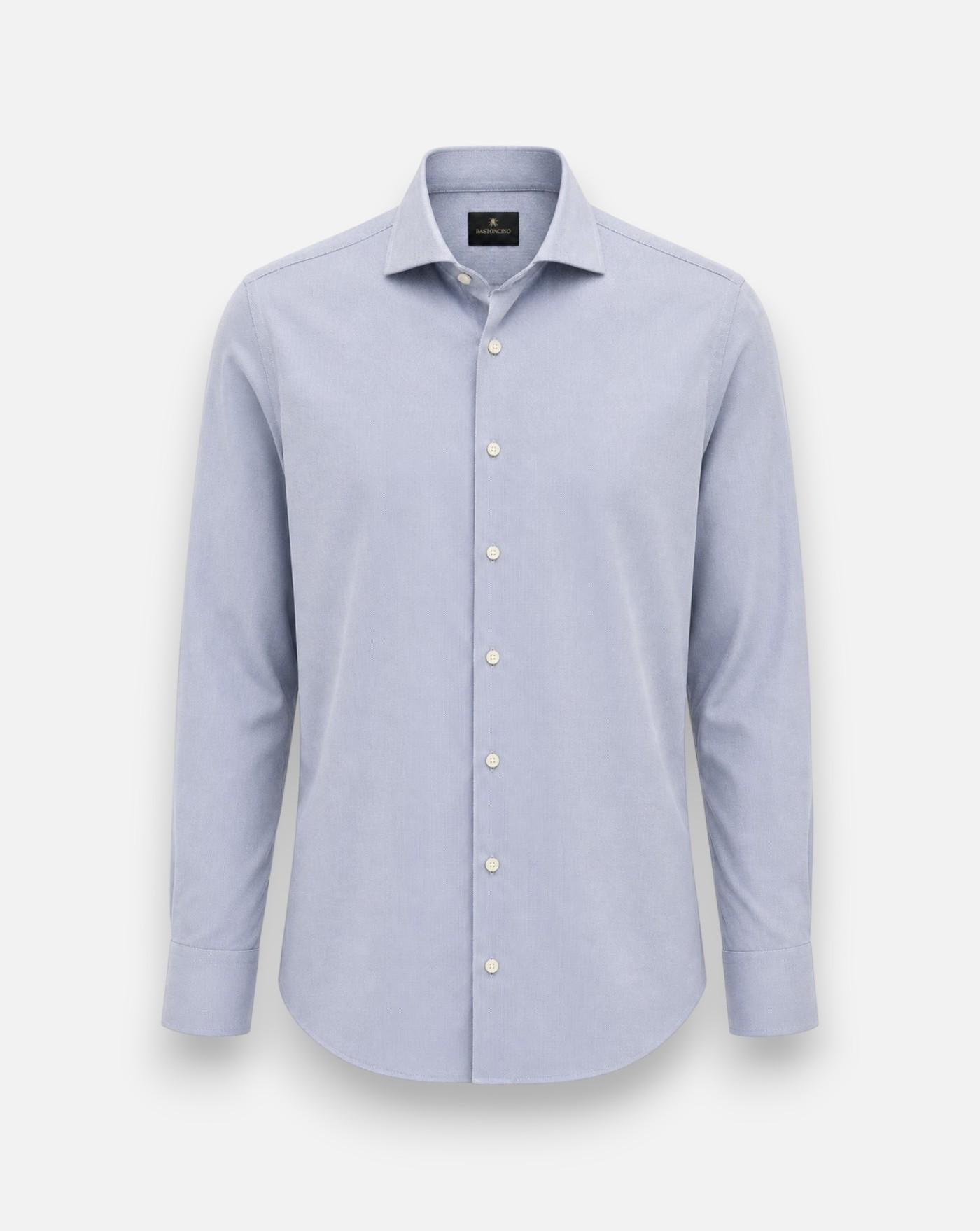 Camisa Bastoncino Microdibujo B4515 BLUE BASTONCINO