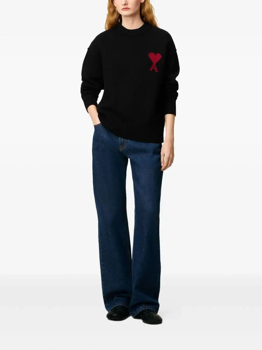 Jersey Ami Paris Ami de Coeur UKS838018 009 AMI PARIS