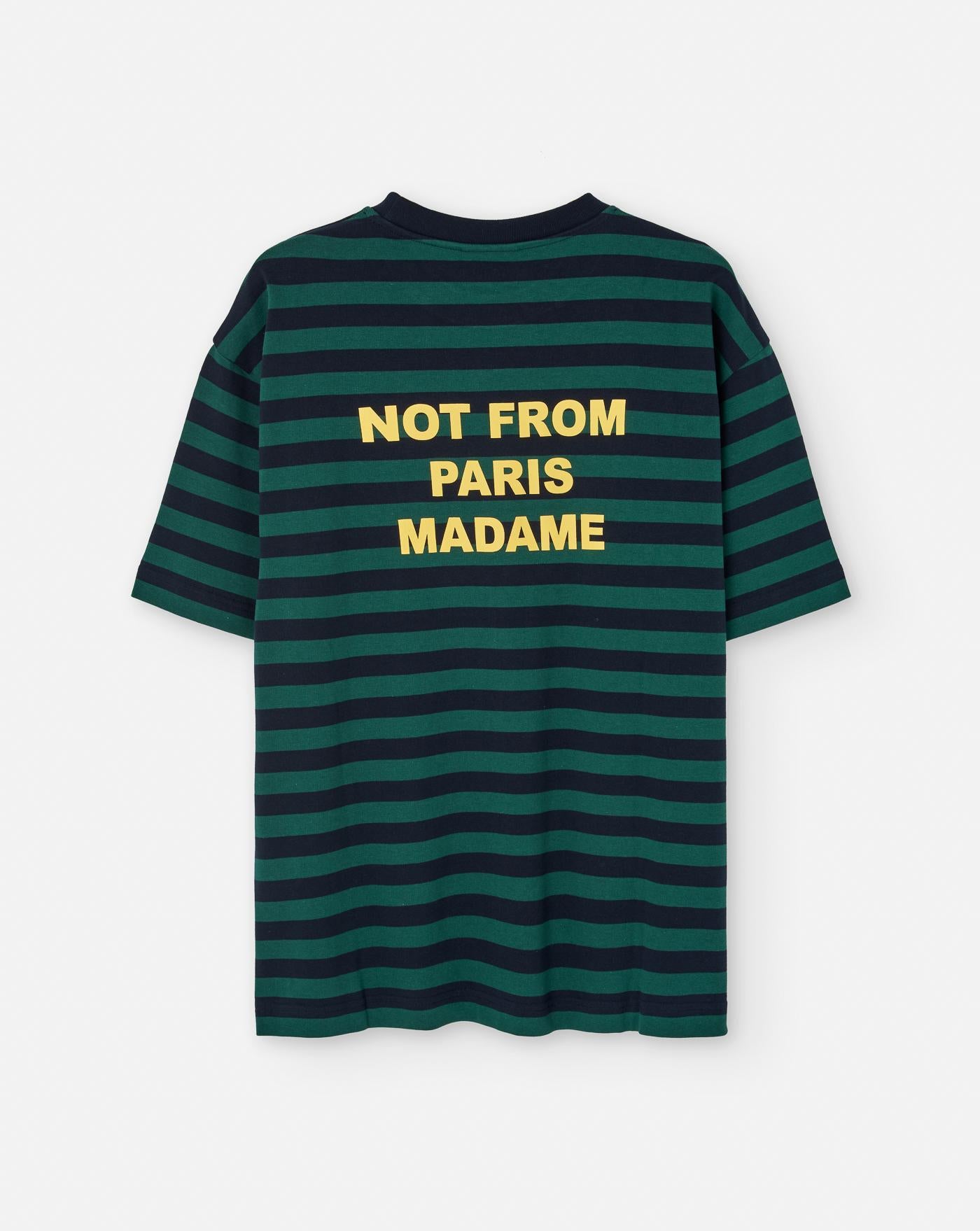 Camiseta Drole de Monsieur Le T-shirt Slogan Rayè TS224 CO135 NAVY DROLE DE MONSIEUR