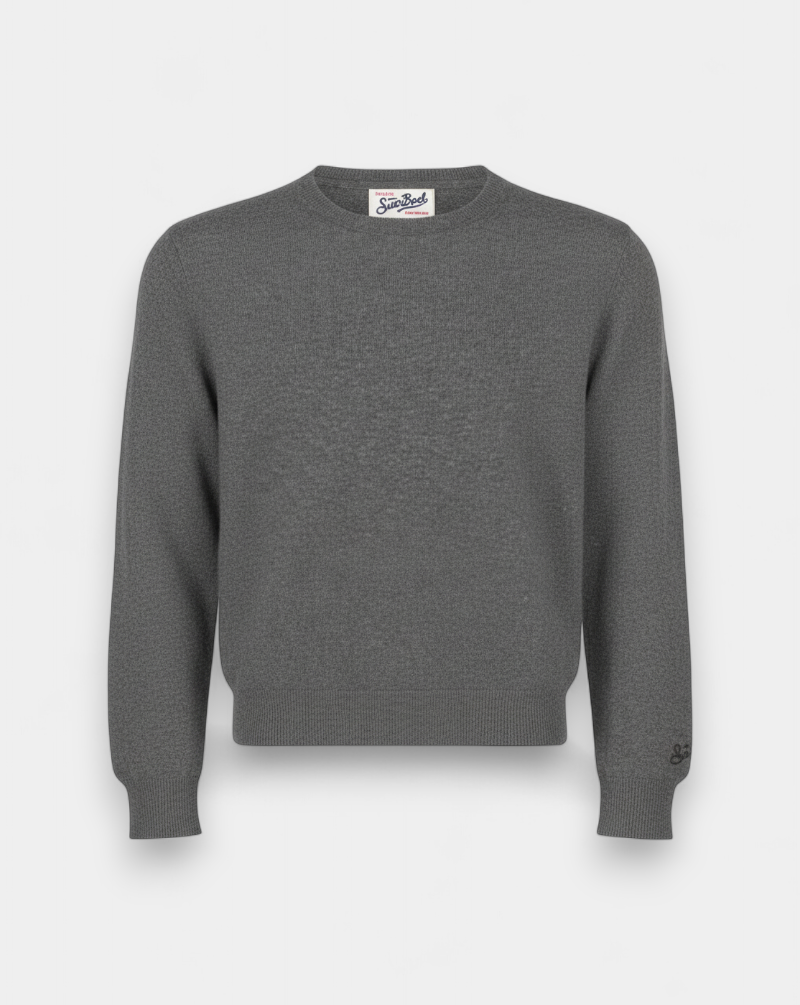 Jerseyy Mc2 Saint Barth Regent Merino REGE013 00030I 15G CHARCOAL MC2 SAINT BARTH