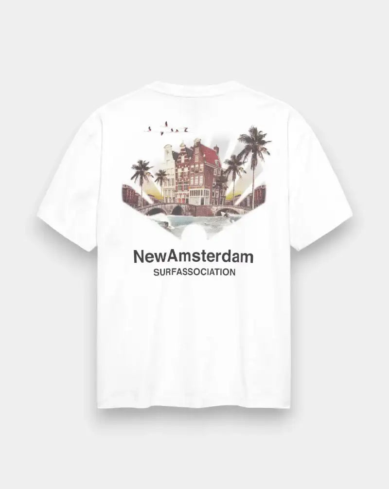 Camiseta New Amsterdam Tropical Tee 2601074001 WHITE NEW AMSTERDAM