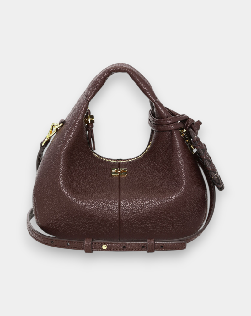 Bolso Ganni Hobo Mini grained A7102 979 GANNI