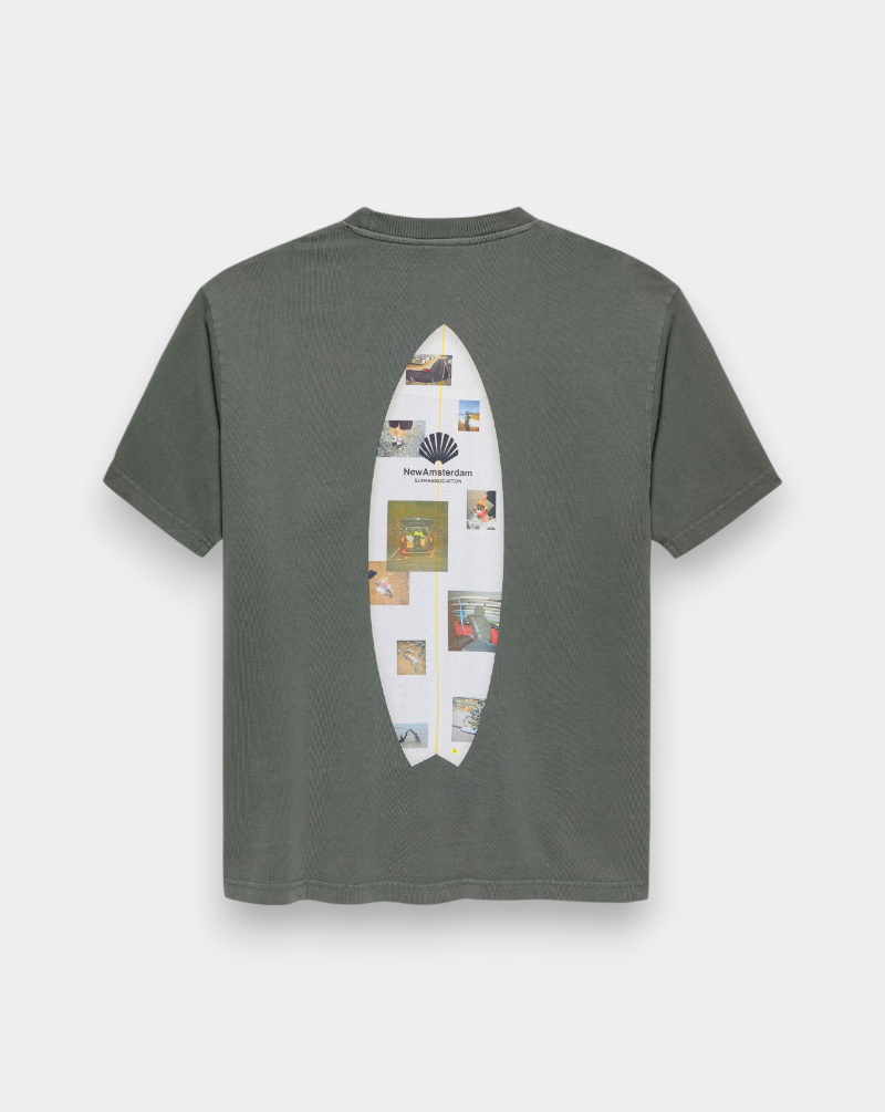 Camiseta New Amsterdam Surf Zine 2502072002 SHARK GREEN NEW AMSTERDAM