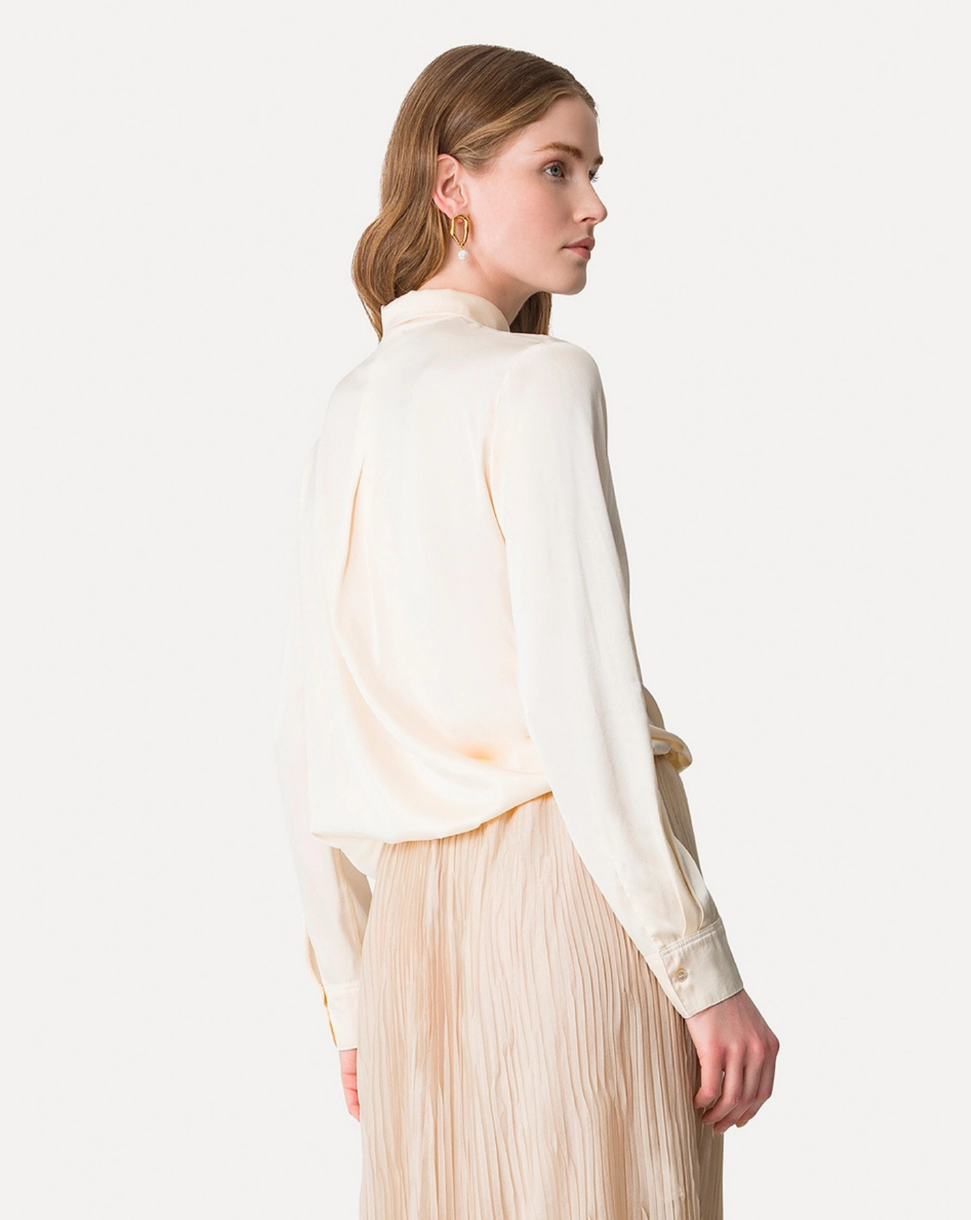 Camisa Forte Forte Essential Heavy Stretch Silk Satin 9934 3100 FORTE FORTE