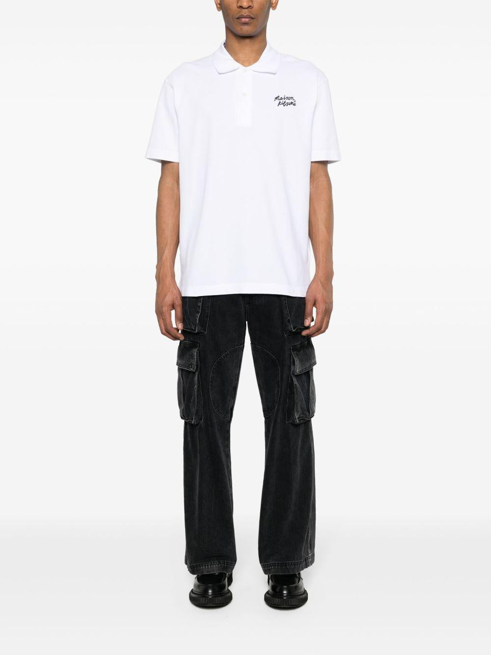 Polo Maison Kitsuné Handwritting MM00201KJ7010 M186 MAISON KITSUNE