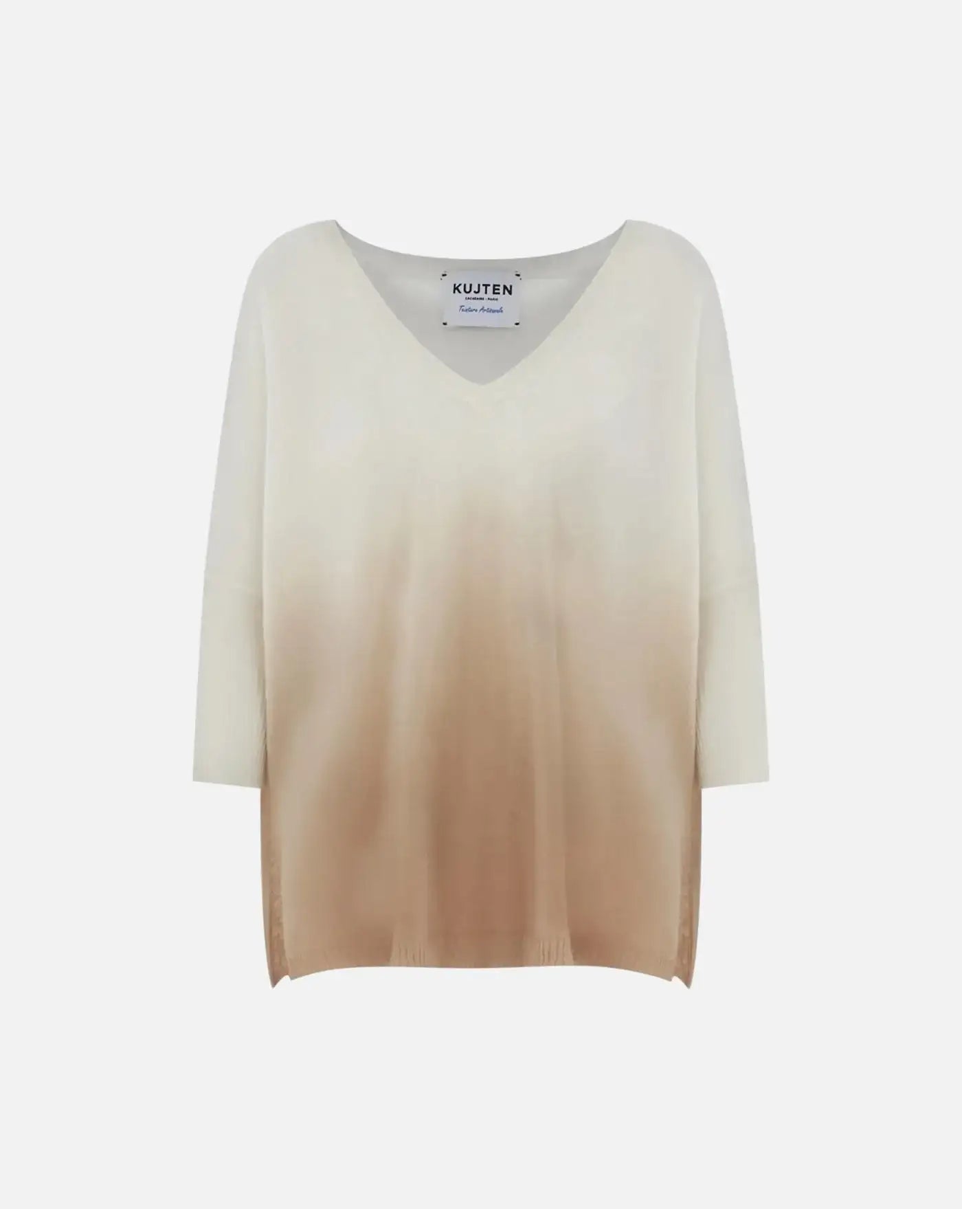 Sueter Kujten Pull Minie Dye Organic Blanc F2034 ORGANIC BLANC KUJTEN