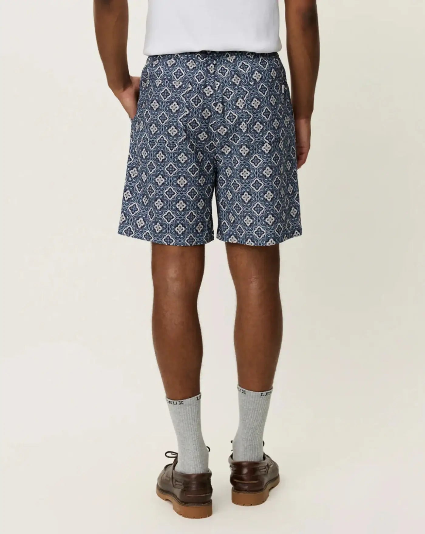 Bermuda Les Deux Harry Arabesque 1001373 435BLUE FOG LES DEUX