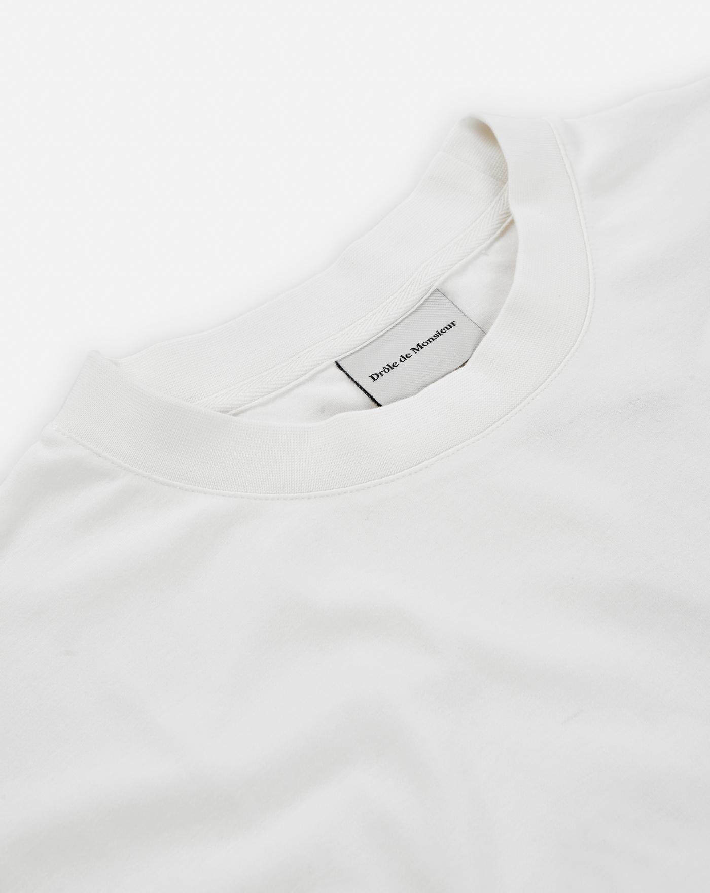 Camiseta Drole de Monsieur Le T-Shirt Slogan Cursive TS209 CO002 OW DROLE DE MONSIEUR