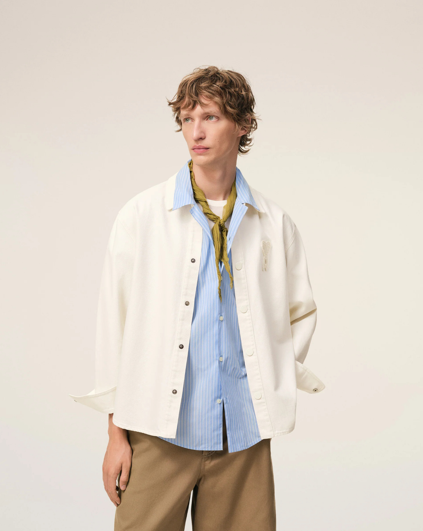 Sobrecamisa Ami Paris Overshirt Ami de Coeur UJK897DE0126 136 AMI PARIS