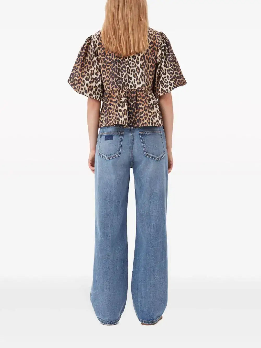 Top Ganni Leopard F9116 943 GANNI