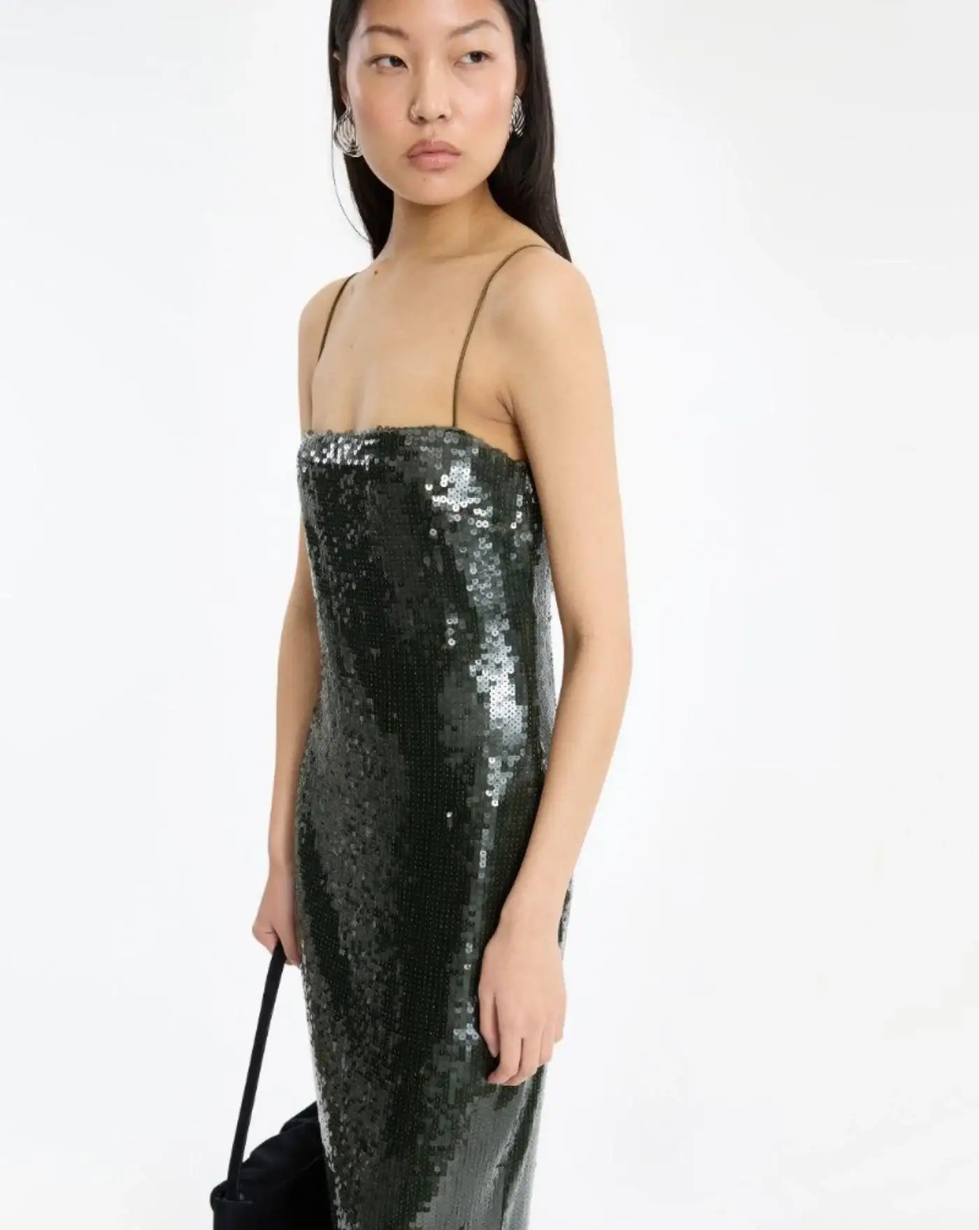 Vestido Rotate Sequins Maxi Slip Dress 116139265 265 ROTATE