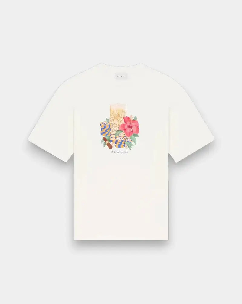 Camiseta Drole de Monsieur Hibiscus Club K-TS300 CO002OW DROLE DE MONSIEUR
