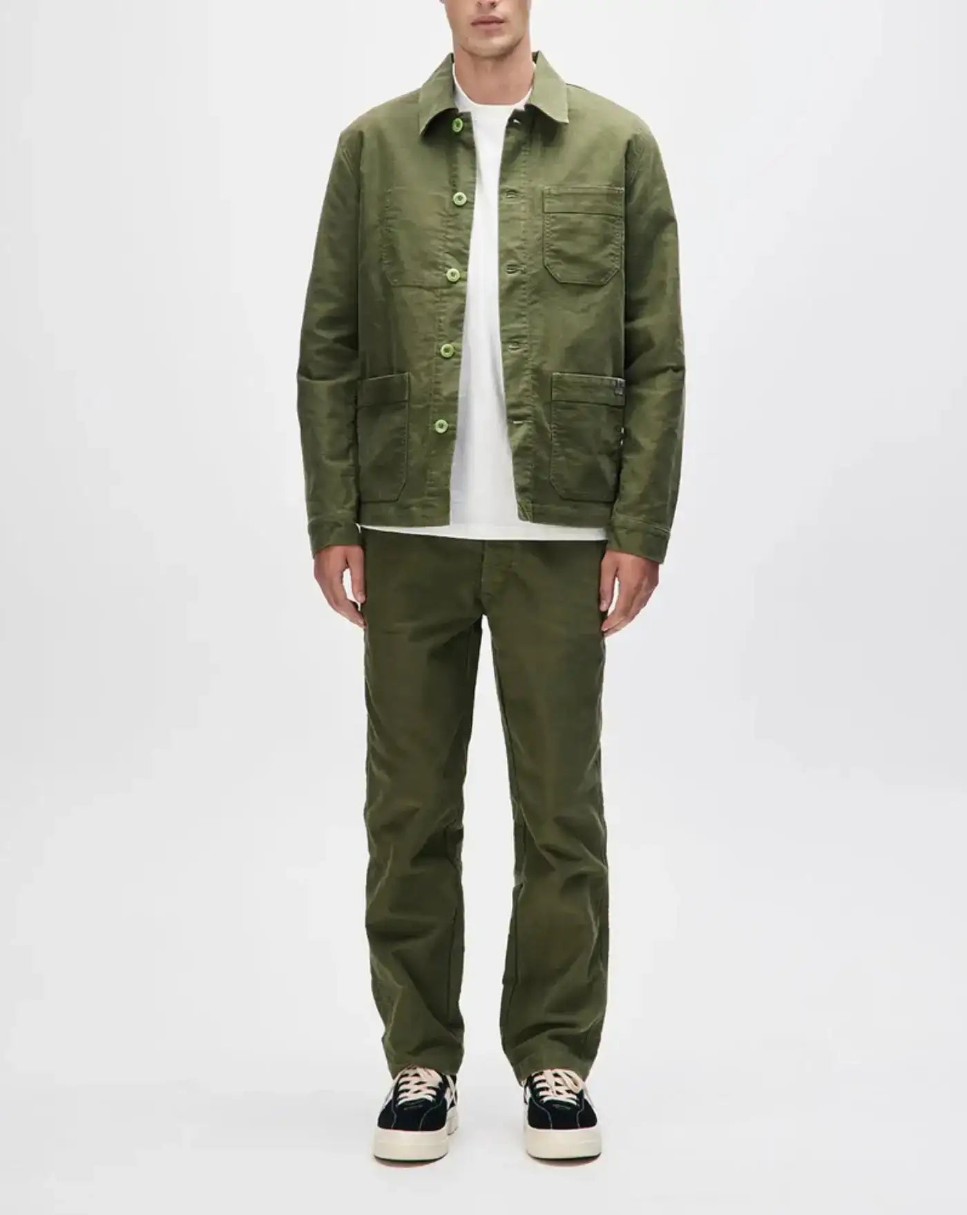 Chaqueta Deux Ex Machina Speedshop Chore Jacket DMF255418 CYPRESS GREEN DEUS EX MACHINA