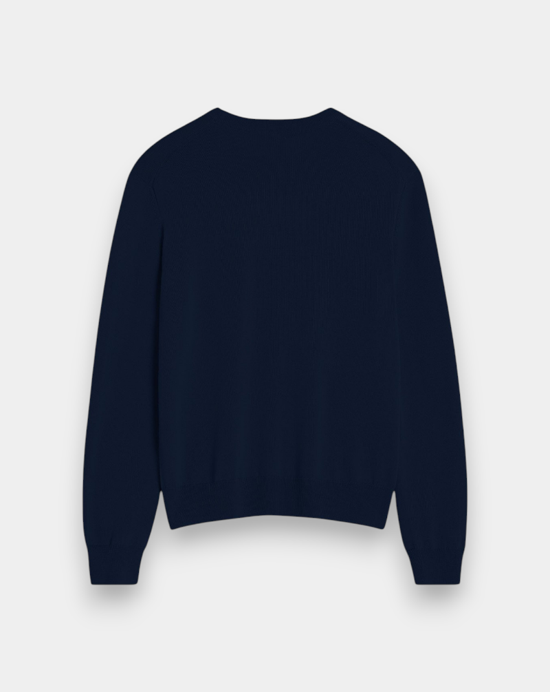 Jersey Maison Kitsune Fox Head Merino PM00801KT1181 0413 MAISON KITSUNE