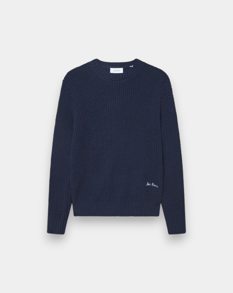 Jersey Les Deux Alvin Waffle Crewneck Knit 1000570 460 LES DEUX