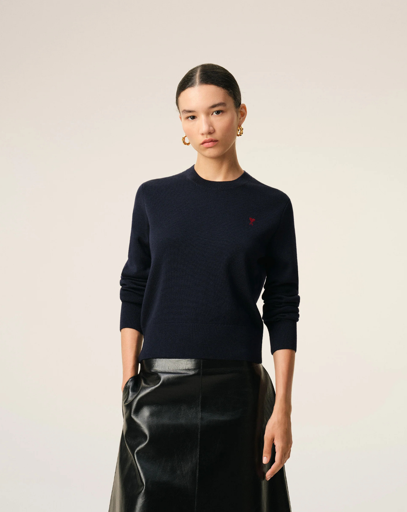 Jersey Ami Paris Ami de Coeur FKS826001 414 AMI PARIS