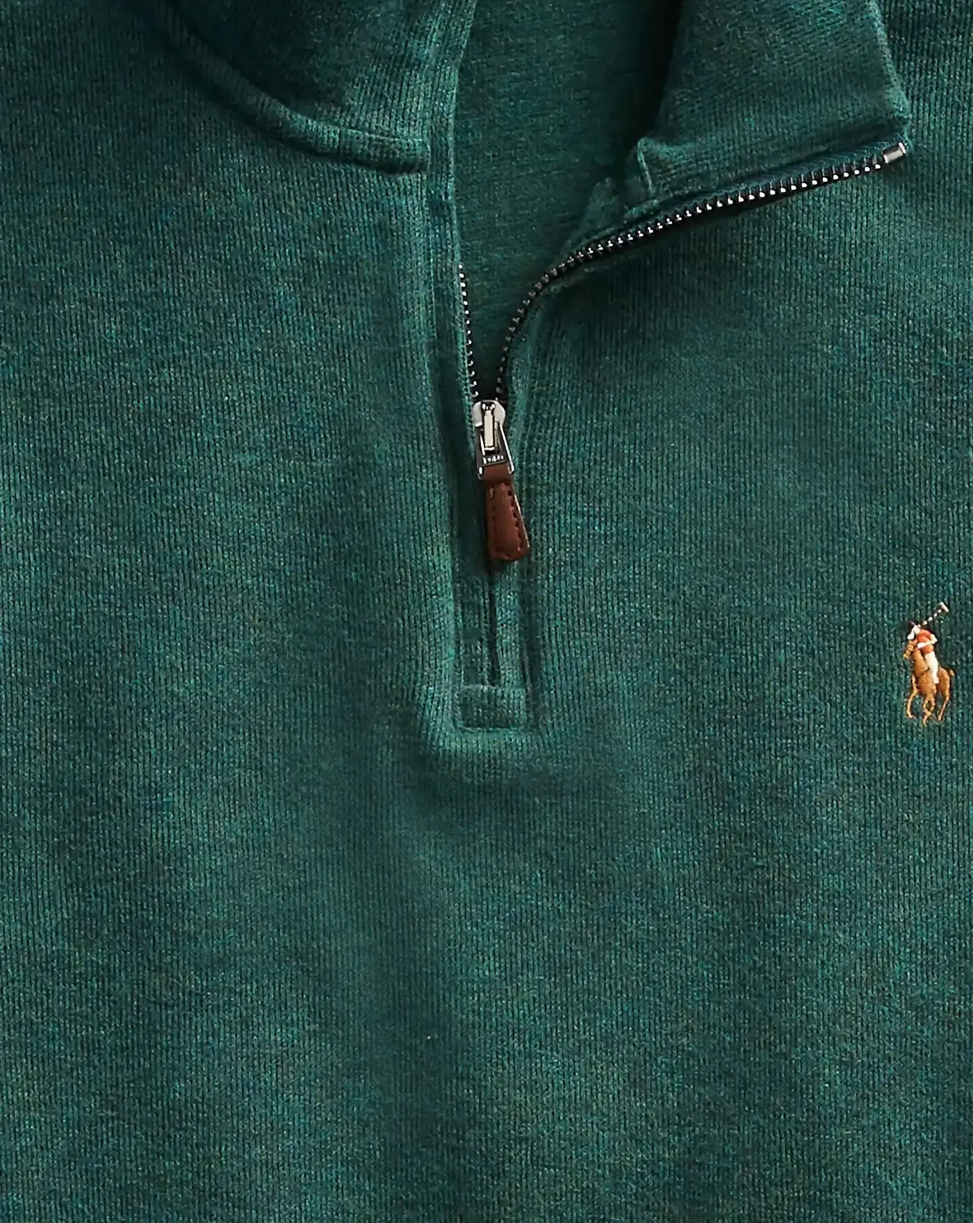 Jersey Polo Ralph Lauren Estate Rib 710671929032 SCOTCH PINE HEATHER POLO RALPH LAUREN