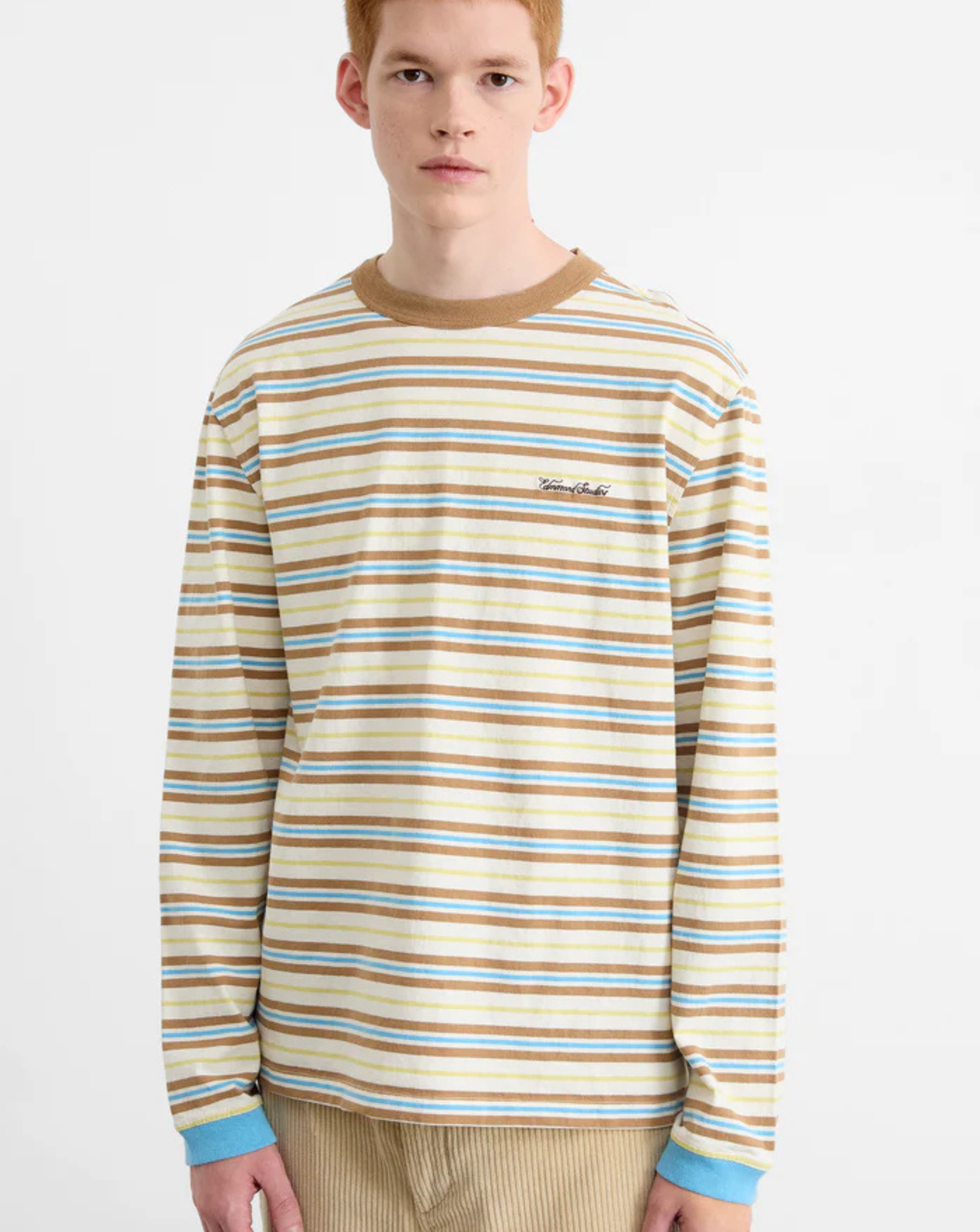 Camiseta Edmmond Logo Stripes 3253003010 PLAIN OFF WHITE EDMMOND