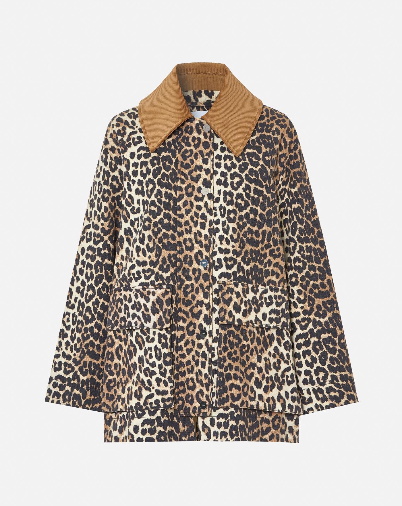 Chaqueta Ganni Printed Canvas Midi Jacket W0391 859 GANNI