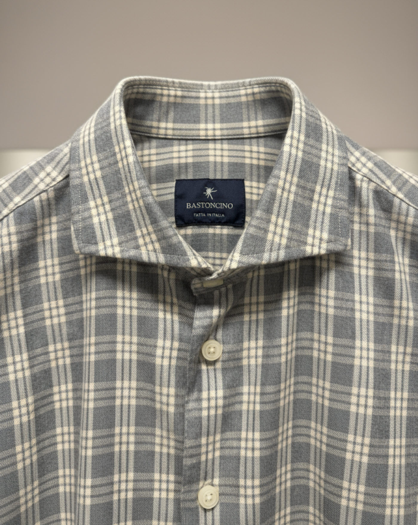 Camisa Bastoncino Cuadros B4400 GREY BASTONCINO