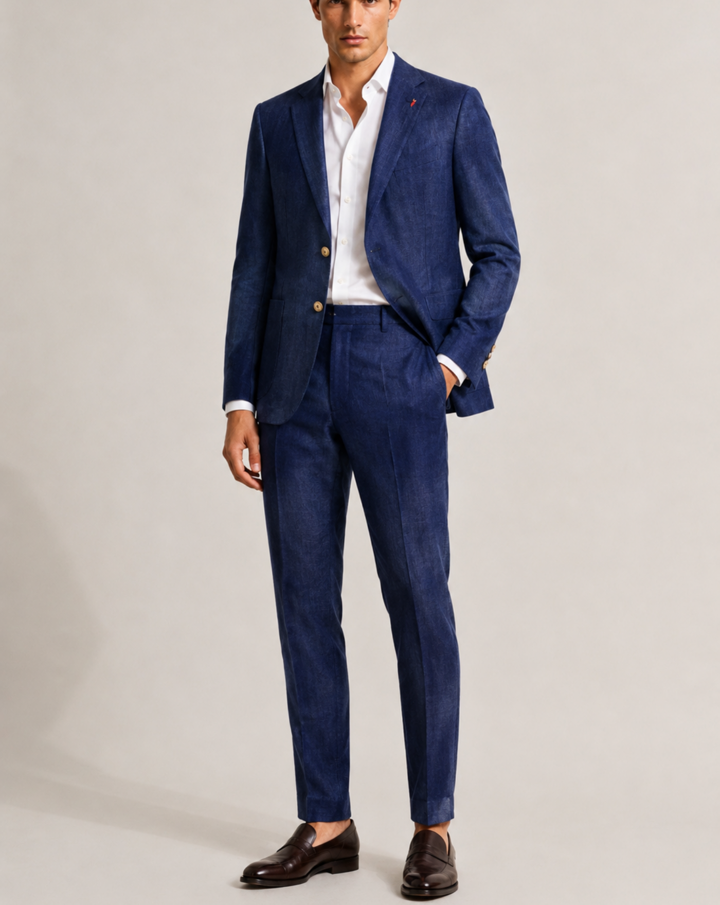 Traje Mulish Lino MERINI ABS702 INDACO MULISH