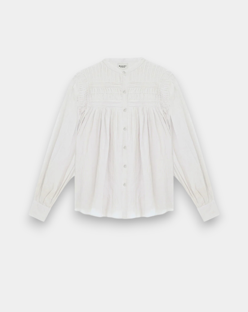 Camisa Isabel Marant Plalia HT0002FCB3J04E 20WH ISABEL MARANT
