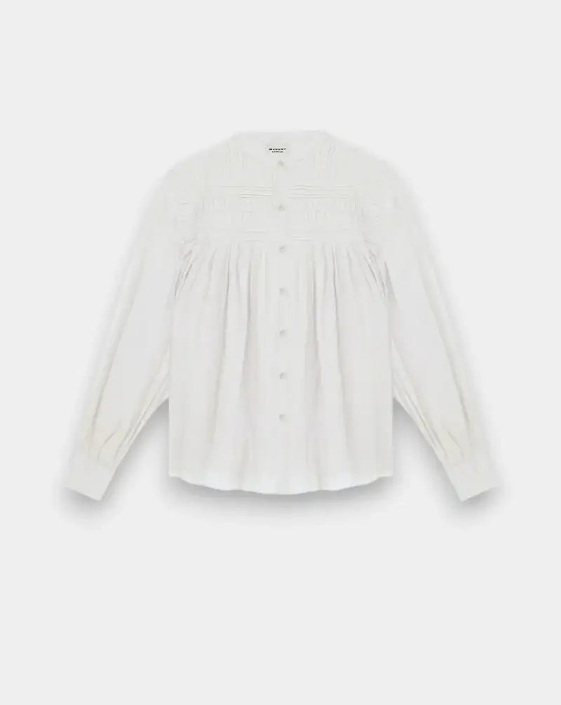 Camisa Isabel Marant Plalia HT0002FCB3J04E 20WH ISABEL MARANT