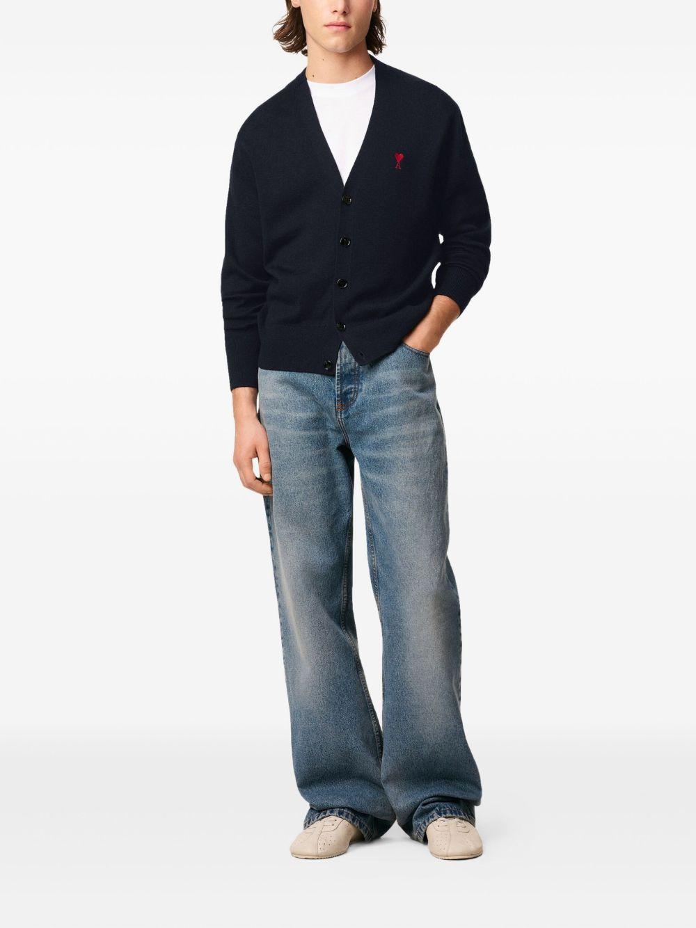 Cardigan Ami Paris Ami de Coeur HKC361001 414 AMI PARIS