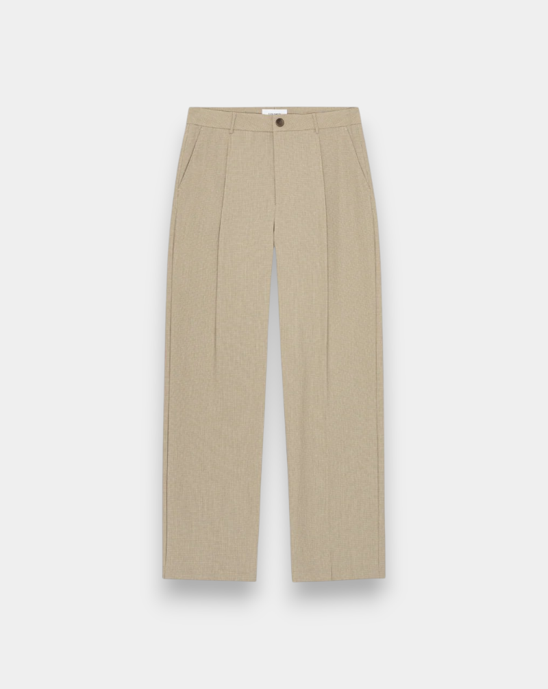 Pantalon Les Deux Reece Pleated Mini Check Pants 1001321 810 LES DEUX