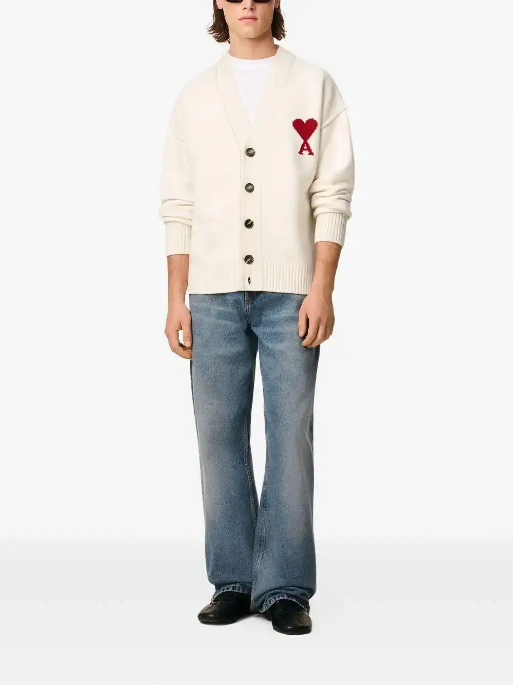 Cardigan Ami Paris Ami de Coeur UKC367018 154 AMI PARIS