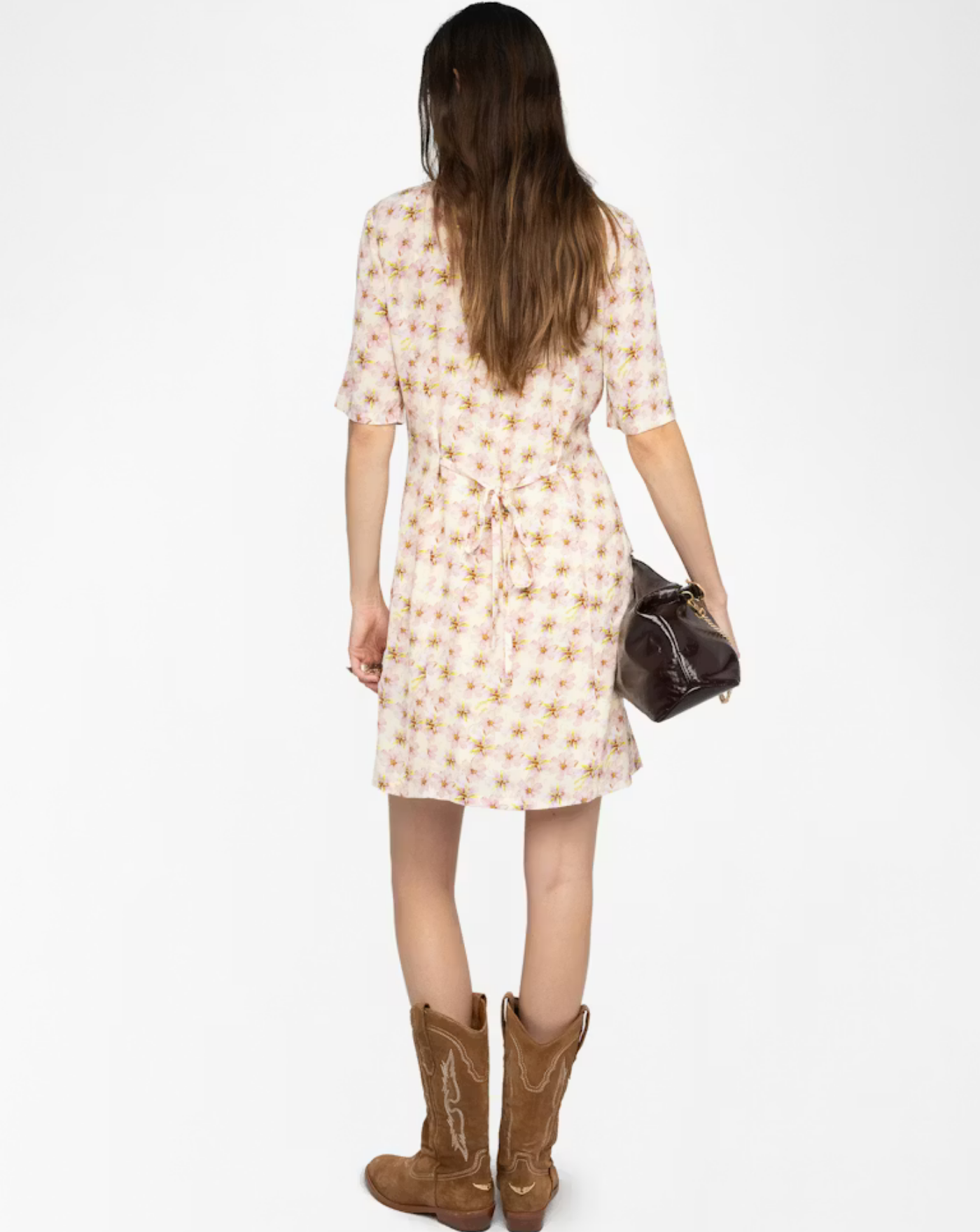 Vestido Zadig & Voltaire Rodalas Smooth Mirror Flowers WWDR02634 716 ZADIG & VOLTAIRE