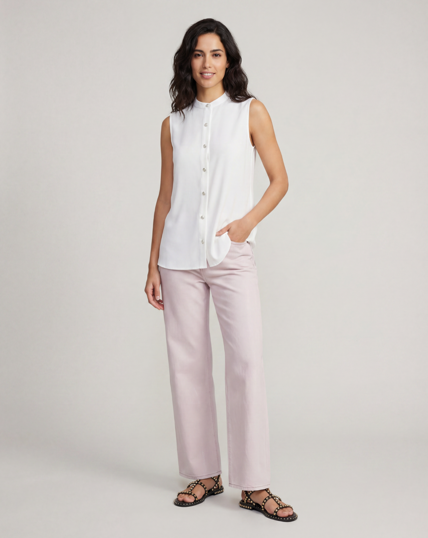 Camiseta Rrd Oxford Sleeveless Women Shirt 26752 09 RRD