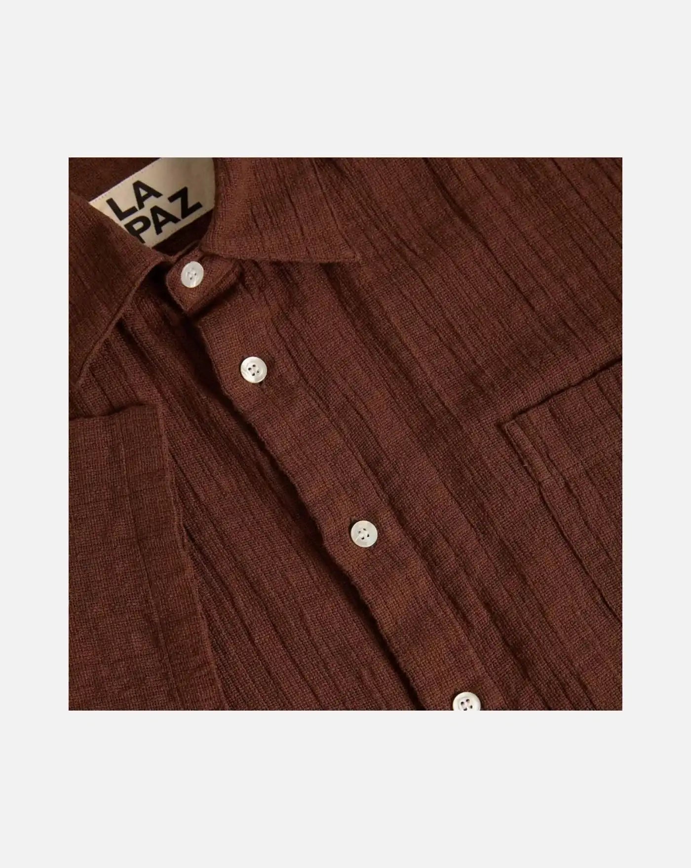 Camisa Roque Baggy de La Paz SS260140910 AZTEC BROWN LA PAZ