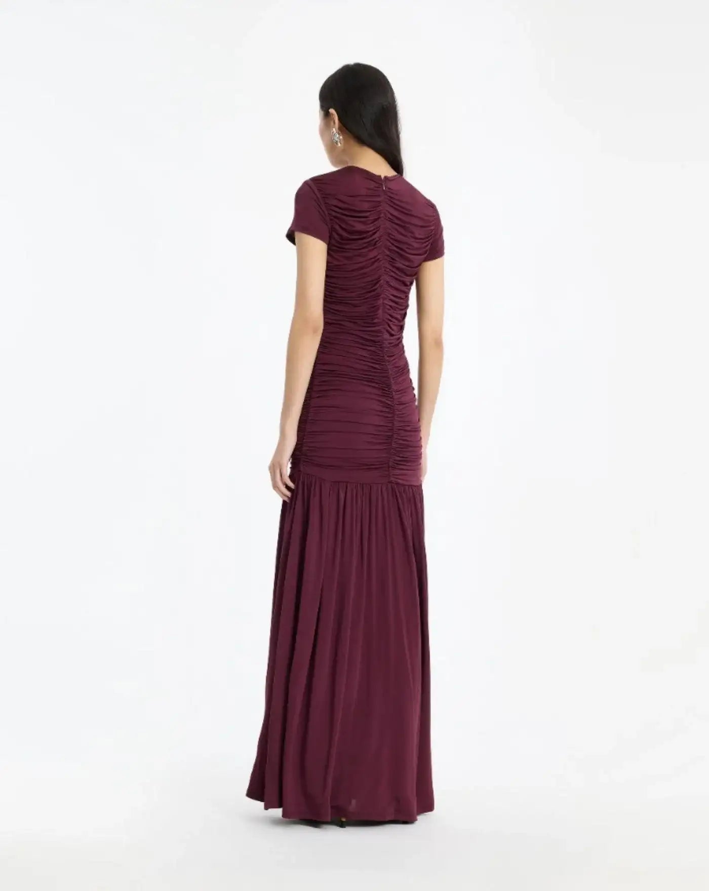Vestido Rotate Gathered Maxi Dress 1161772694 2694 ROTATE
