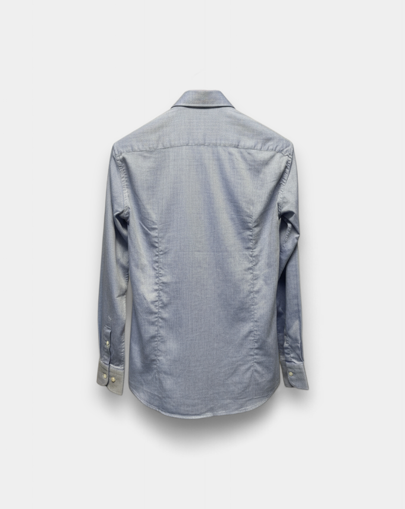 Camisa Bastoncino Microdibujo B4515 BLUE BASTONCINO