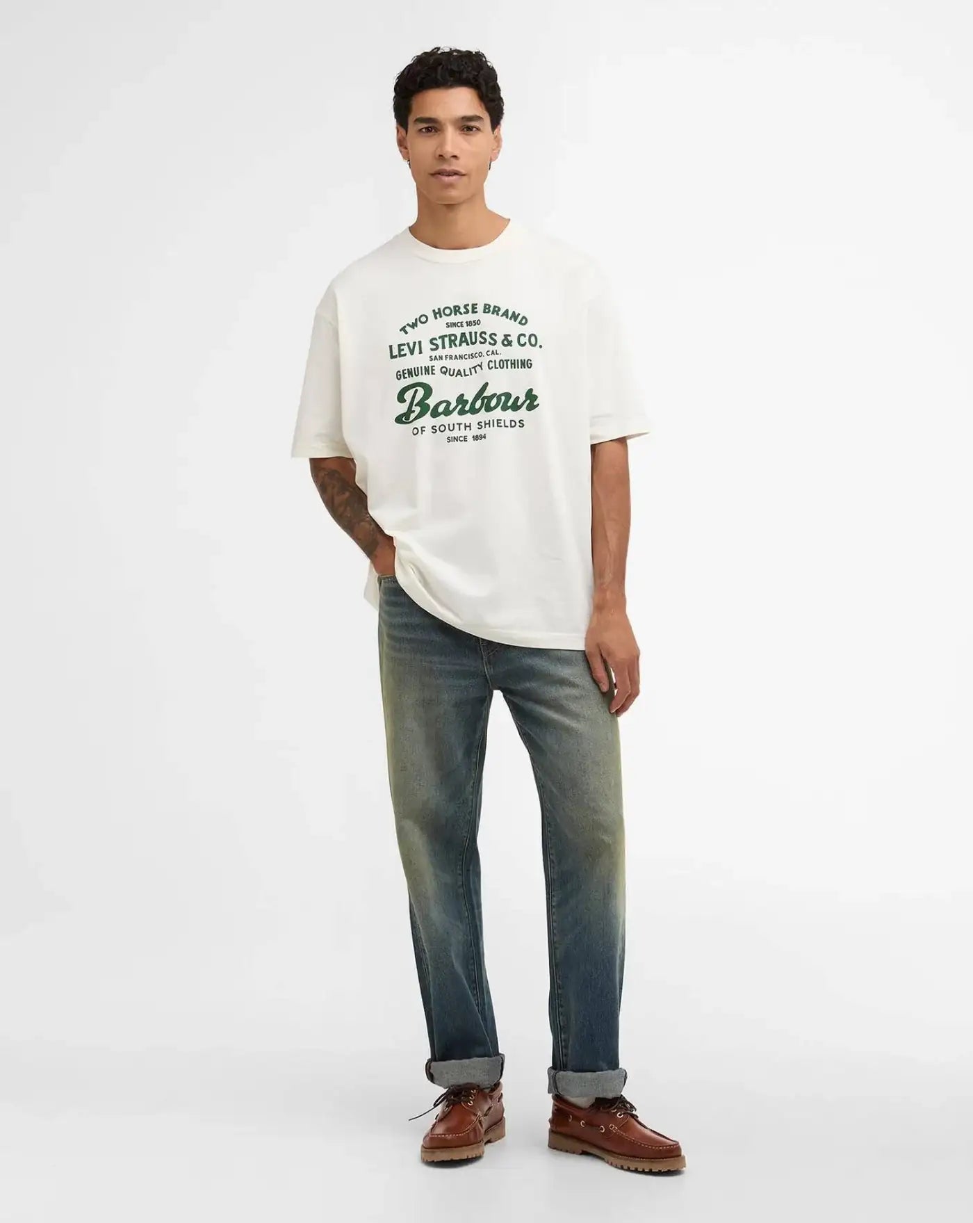 Camiseta Barbour x Levi's Graphic T-Shirt MTS1513WH 32 BARBOUR
