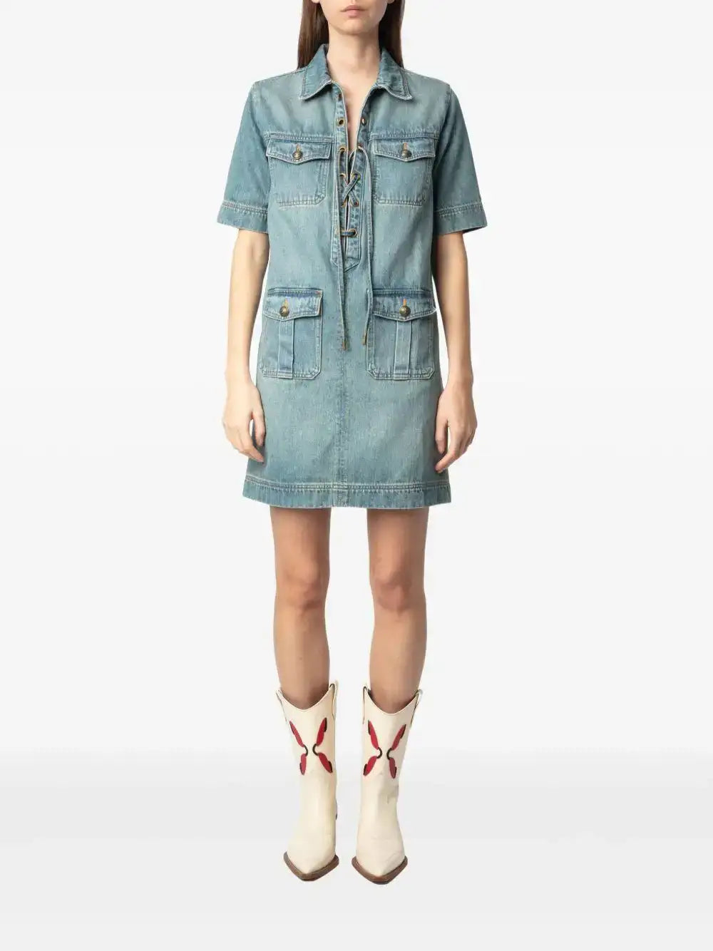 Vestido Zadig & Voltaire Record WWDR02533 LIGHT BLUE 409 ZADIG & VOLTAIRE
