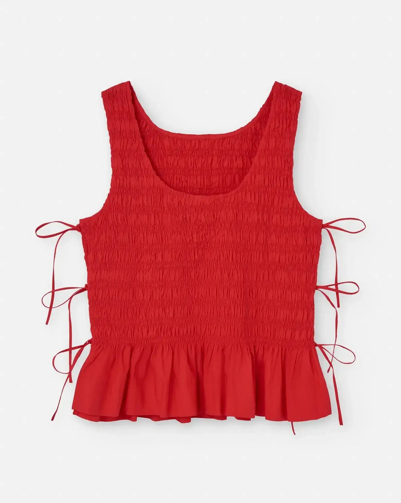 Top Ganni Cotton Poplin Smock W0904 474 GANNI