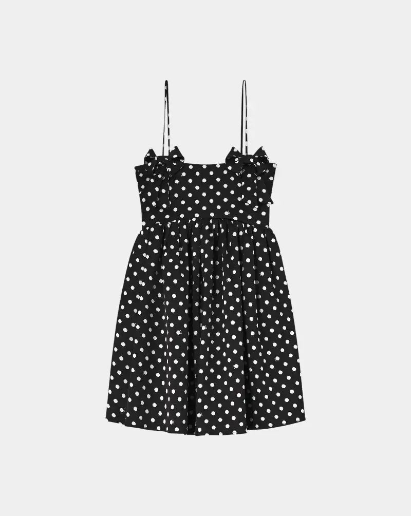 Vestido Ganni Mini Lunares A1030193 099 GANNI