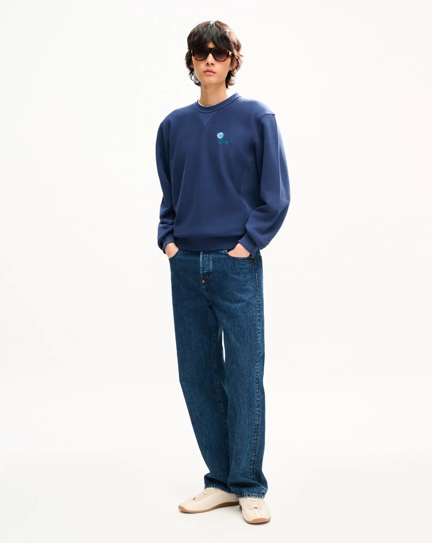 Sudadera Kenzo Tulip Classic FG65SW2754MJ 79 BLUE BLACK KENZO